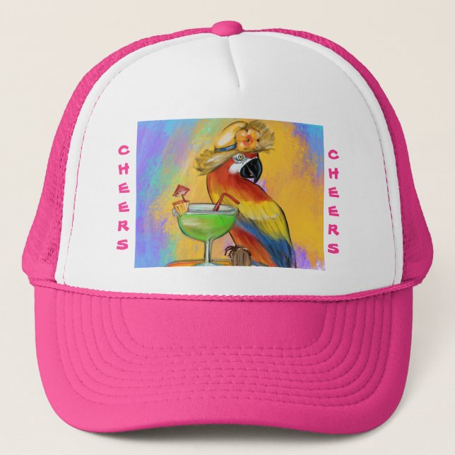 Party Parrots Trucker Hat (Front)