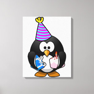 Party Penguin Canvas Print