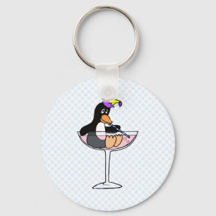 Party Penguin Key Ring