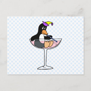 Party Penguin Postcard