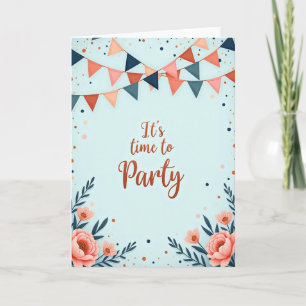 Party Pennant Birthday Card