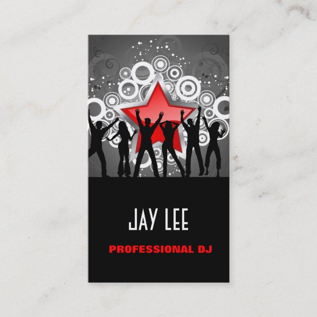 Party People DJ's Business Card (Front)