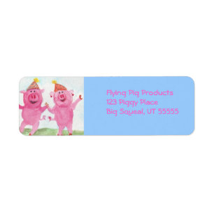 Party Pigs Avery Label