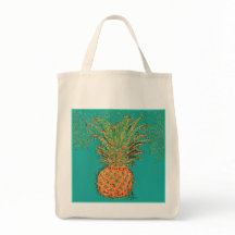 Party Pineapple-Abstract Pineapple on Bright