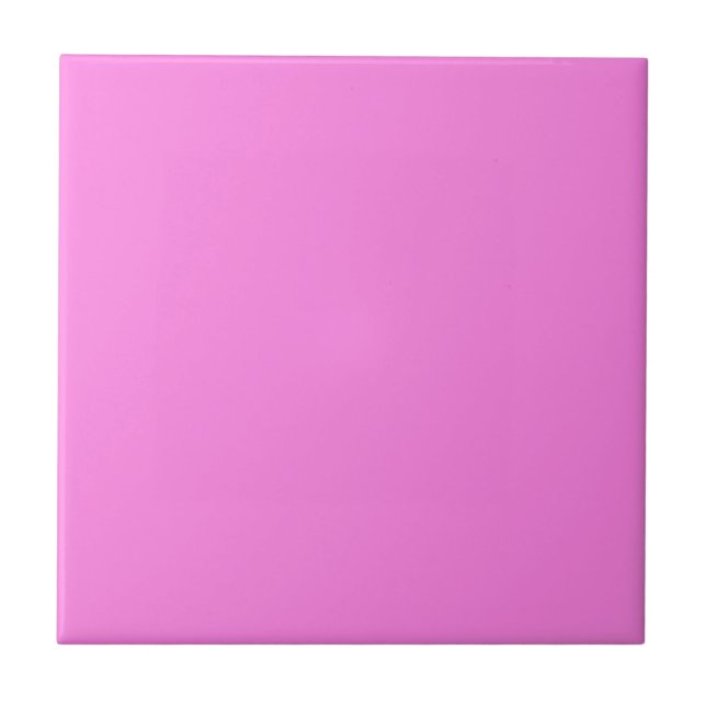 Party Pink Solid Color Tile (Front)