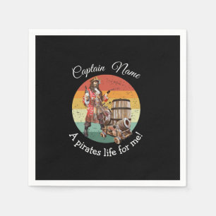 Party Pirate black Napkins