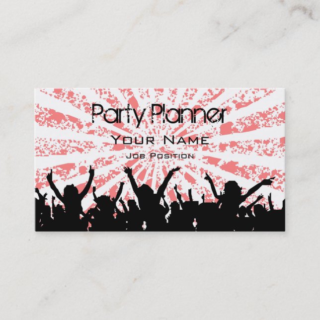 Party Planner Business card (Front)