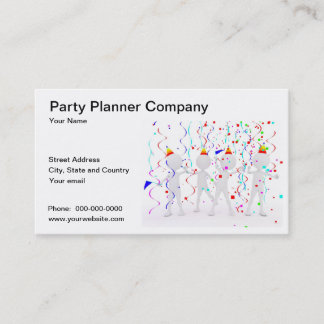 Party Planner Company Business Card