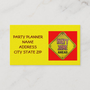 "PARTY PLANNER'S BUSINESS CARD