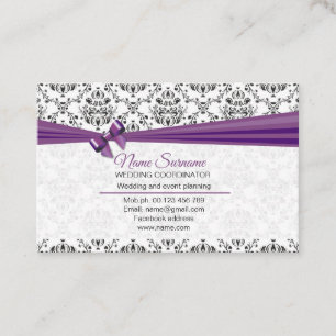 Party Planning and Wedding Day Coordination Business Card