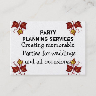 Party Planning Business Card