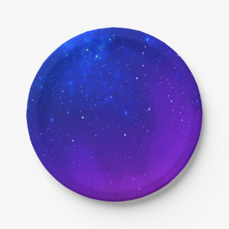 party plate with a universe theme