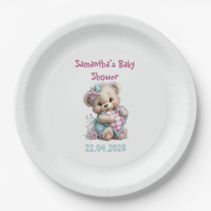 Party Plates Teddy Bear Baby Shower