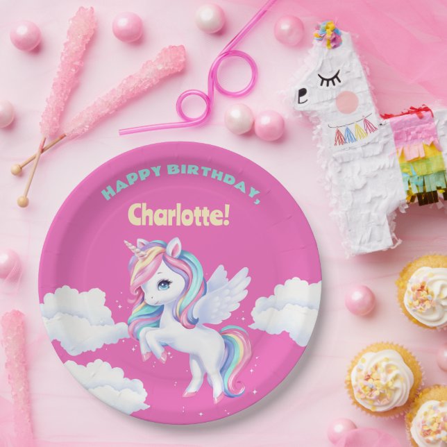  Party Plates to a magical birthday party. (Party)