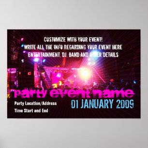 Party Poster #002 Poster