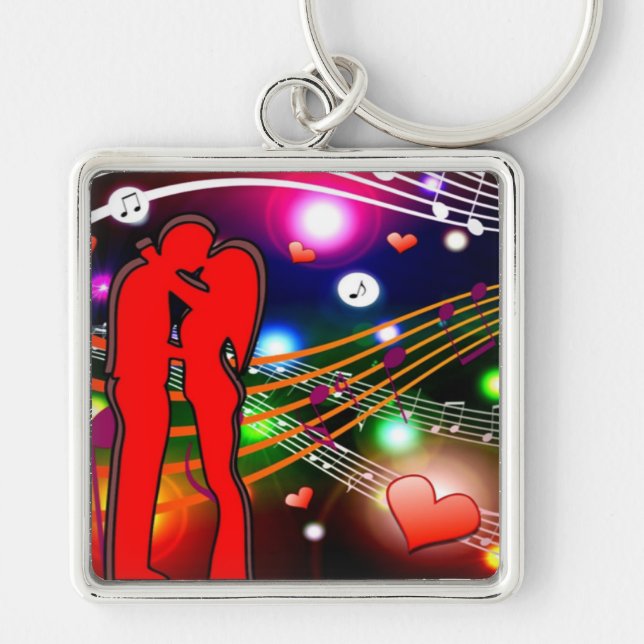 Party-Premium Square Keychain (Front)