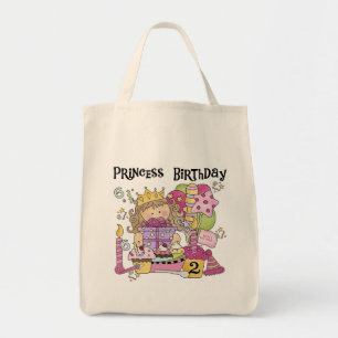 Party Princess 2nd Birthday Tshirts and Gifts Tote Bag
