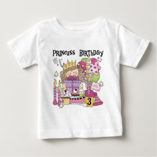 Party Princess 3rd Birthday Tshirts and Gifts