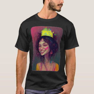 Party Princess Crown Celebration Fun Hen Party T-Shirt