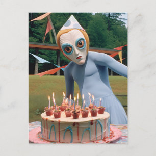 Party Probe, Weird & Funny Postcard