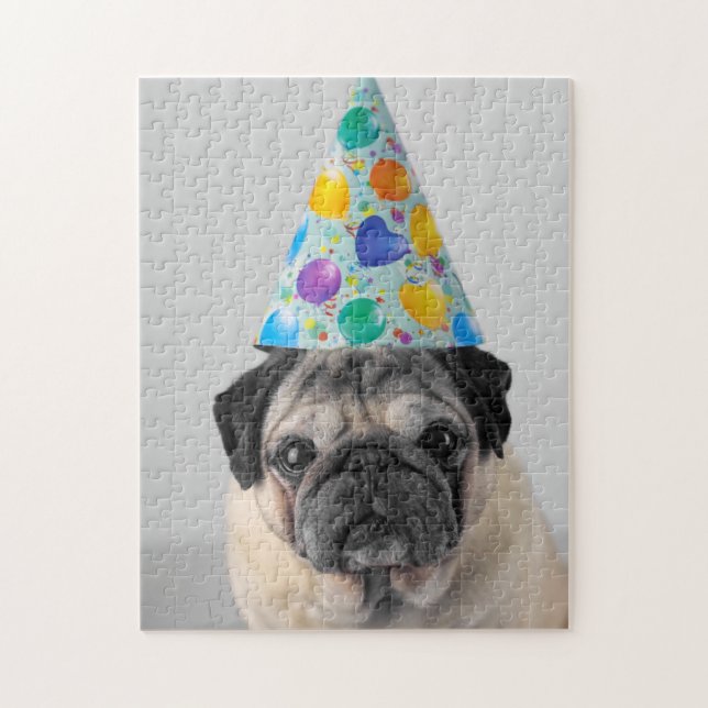 Party Pug Jigsaw Puzzle (Vertical)