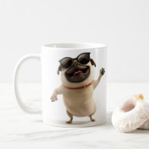 Party Pug Mug