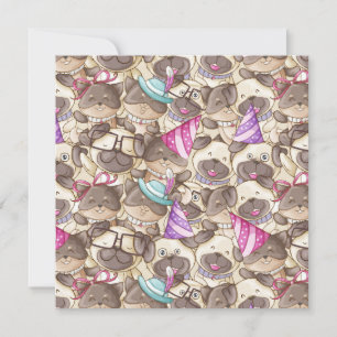 Party Pugs Holiday Card