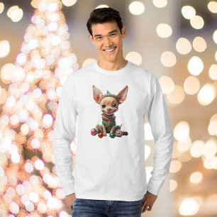 Party Pup Christmas Dog Men's Tee