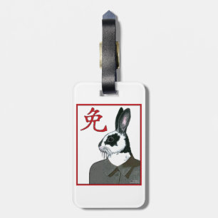 Party Rabbit Luggage Tag