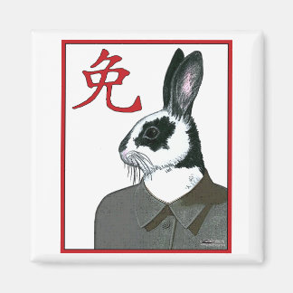 Party Rabbit Magnet