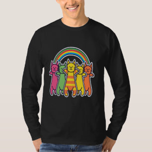 Party Rainbow Cats EDM Festival Rave T-Shirt