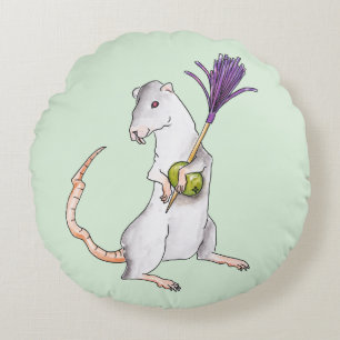Party rat round cushion