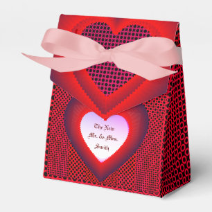 Party Red Customisable Wedding Favour Box