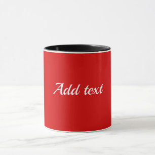 Party red solid colour, Template, Mug