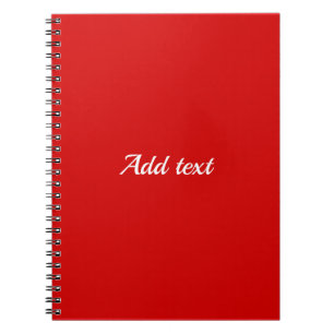 Party red solid colour, Template,  Notebook