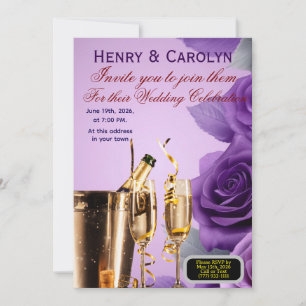 Party Rose Invitation