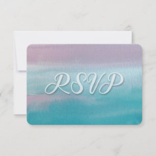 party RSVP in watercolor Card
