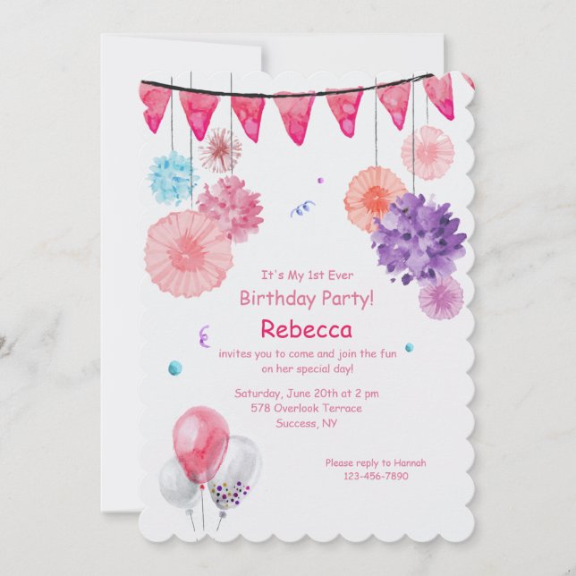 Party Scene Invitation (Front)