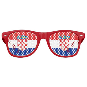 Party Shades Sunglasses - Croatia flag