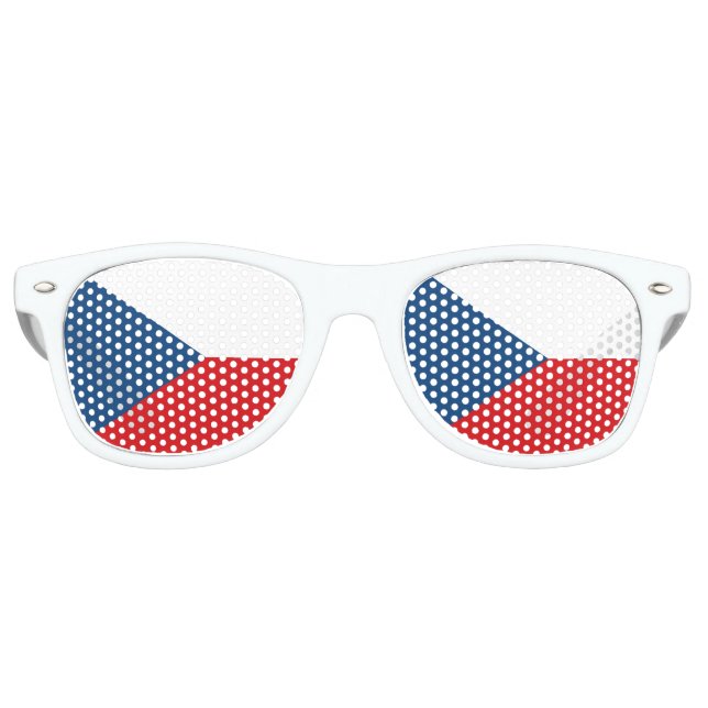 Party Shades Sunglasses - Czechia flag (Front)