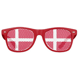 Party Shades Sunglasses - Denmark flag