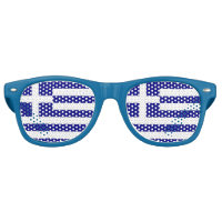 Party Shades Sunglasses - Greece flag