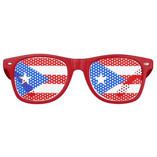 Party Shades Sunglasses - Puerto Rico flag (Front)
