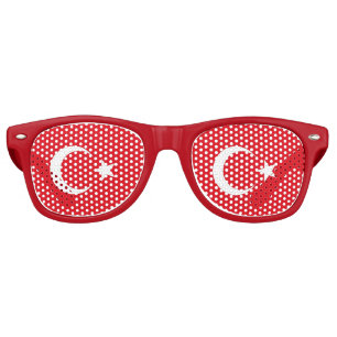 Party Shades Sunglasses - Turkey flag