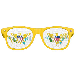 Party Shades Sunglasses - Virgin Island flag
