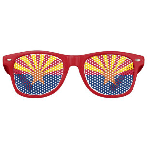 Party Shades Sunglasses with flag of Arizona, USA