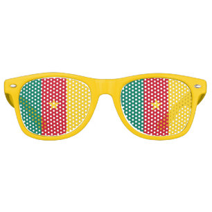 Party Shades Sunglasses with flag of Cameroon
