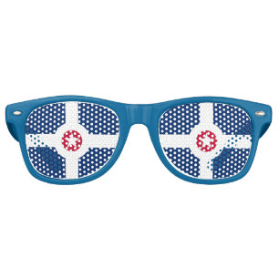 Party Shades Sunglasses with flag of Indianapolis