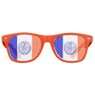 Party Shades Sunglasses with flag of New York City