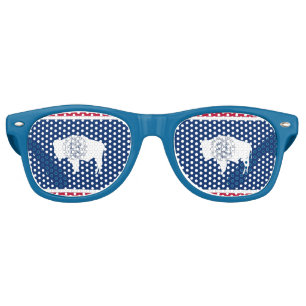 Party Shades Sunglasses - Wyoming flag